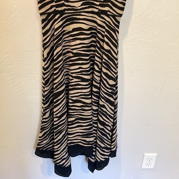 Hobbs Madeline Animal Print Dress, Black/Neutral - Picture 8 of 12